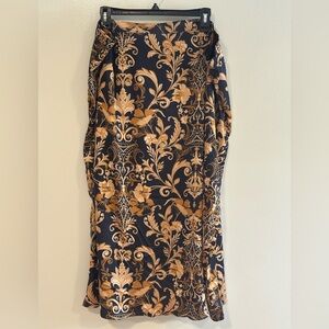 City Chic Black and Tan Patterned Dress